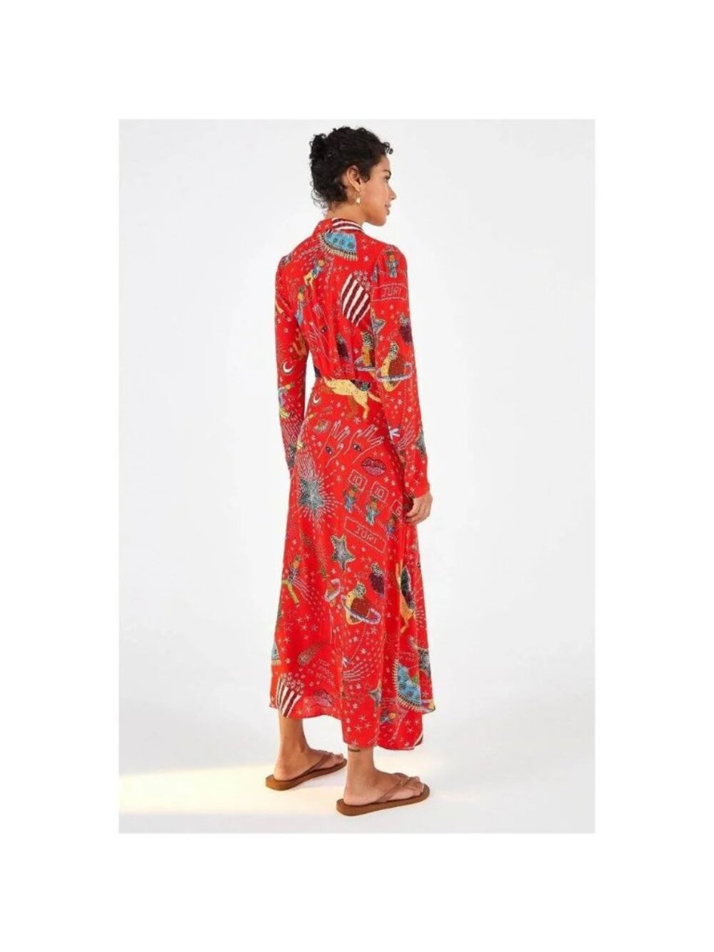 FARM Rio Red Printed Maxi Dress - Picture 5 of 13